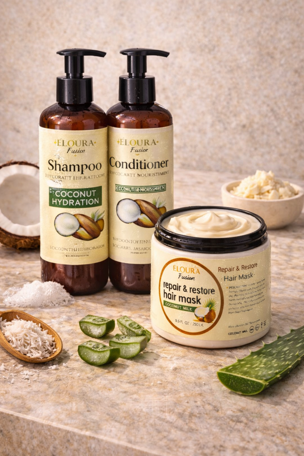 Coconut Repair Ritual trio shampoo+conditioner+mask