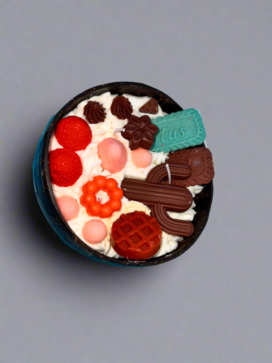 🍫 Coconut Cocoa Bliss – Handmade Candle 🍫