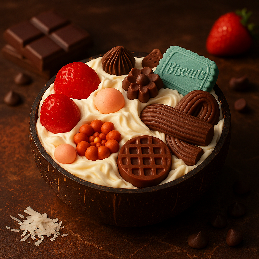 🍫 Coconut Cocoa Bliss – Handmade Candle 🍫