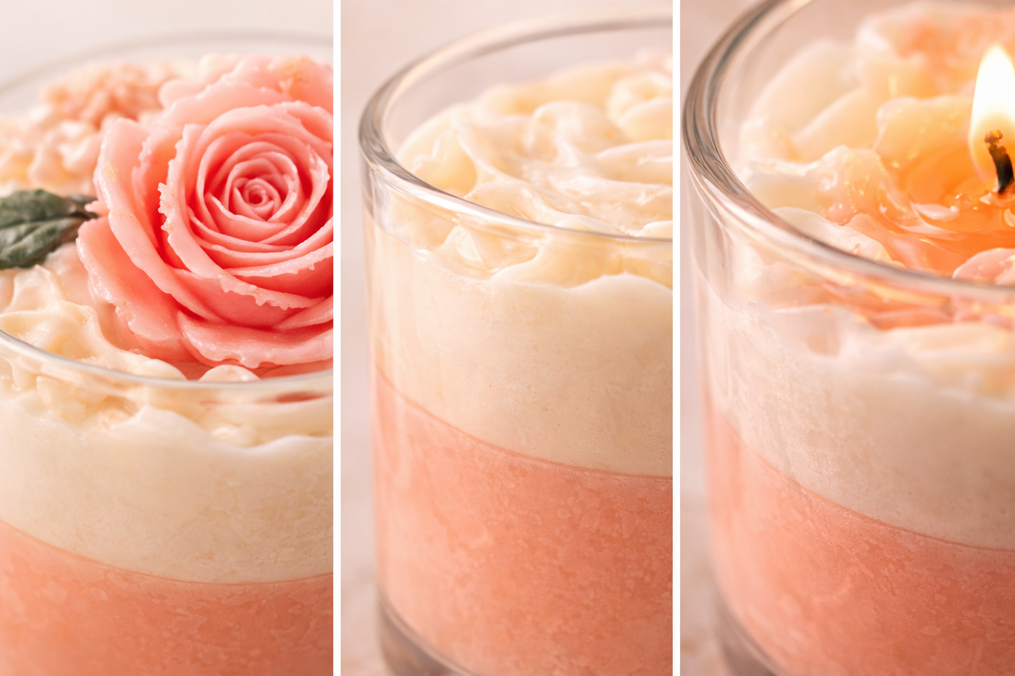 Rose Velvet Bloom Candle