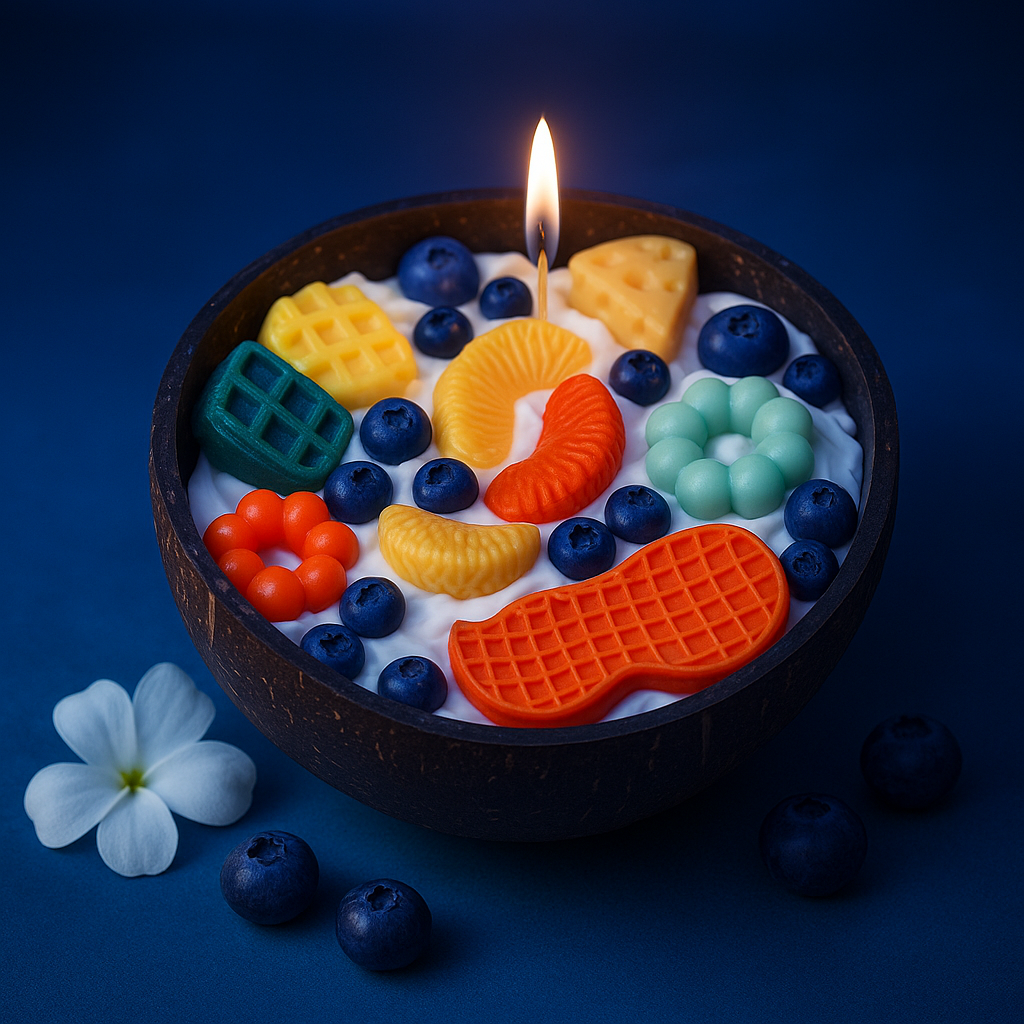 Fruit Coconut Shell Candle