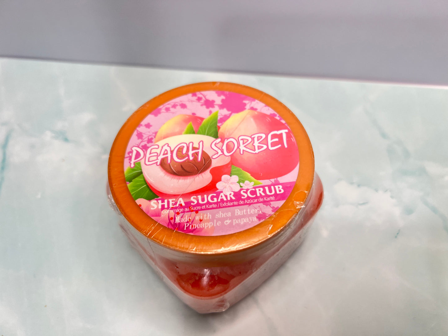 PEACH SORBET SHEA SUGAR SCRUB