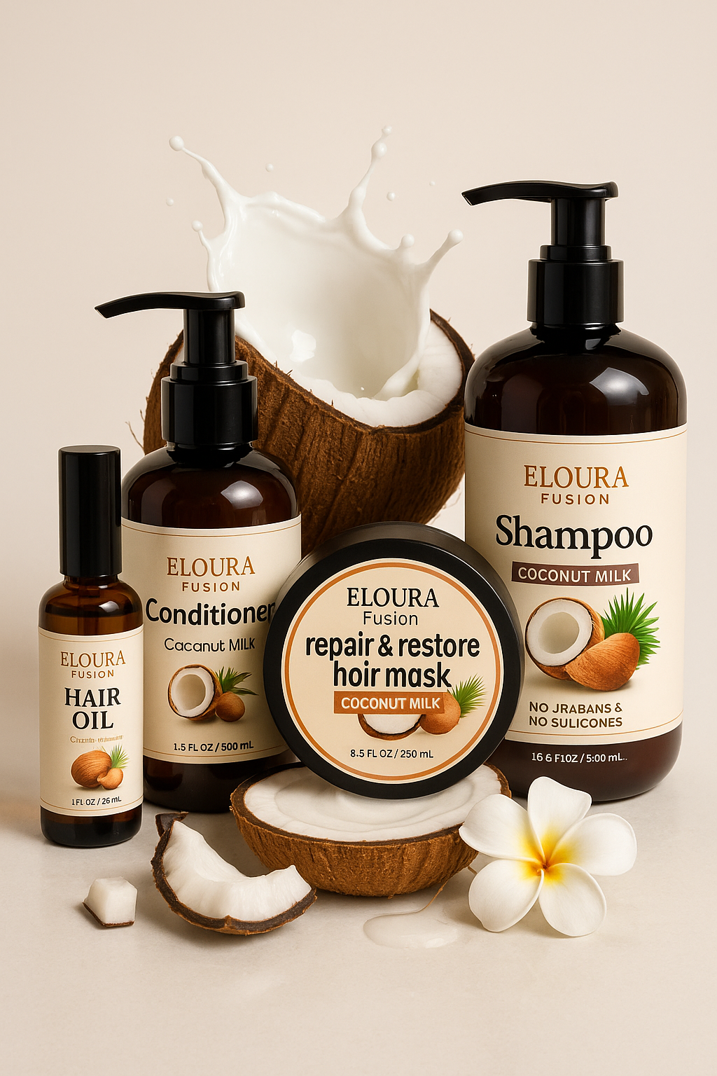 Coconut Hair Care Set