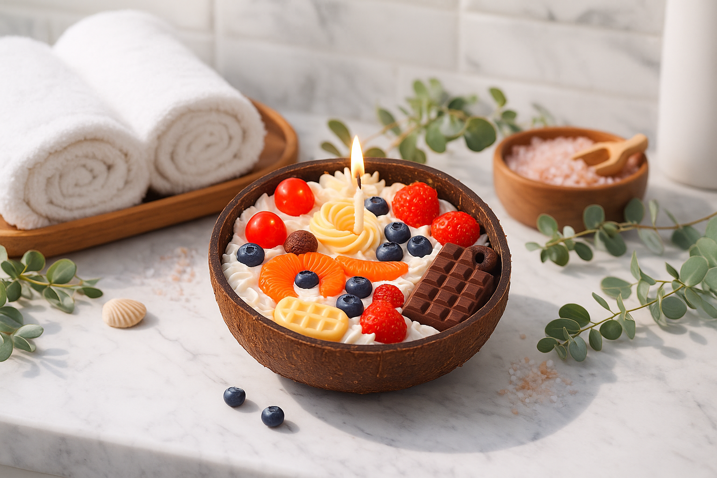 Fruits scented candles