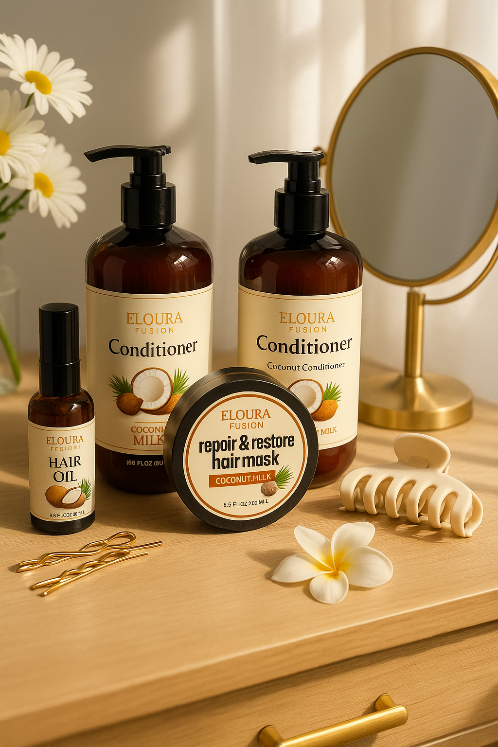 Coconut Hair Care Set