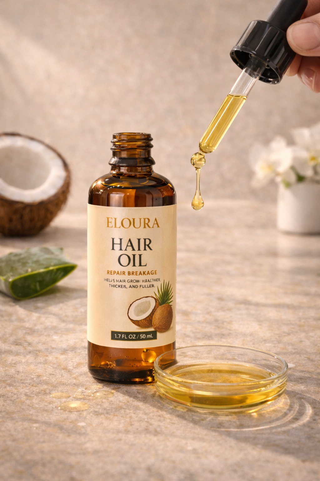 Coconut hair oil