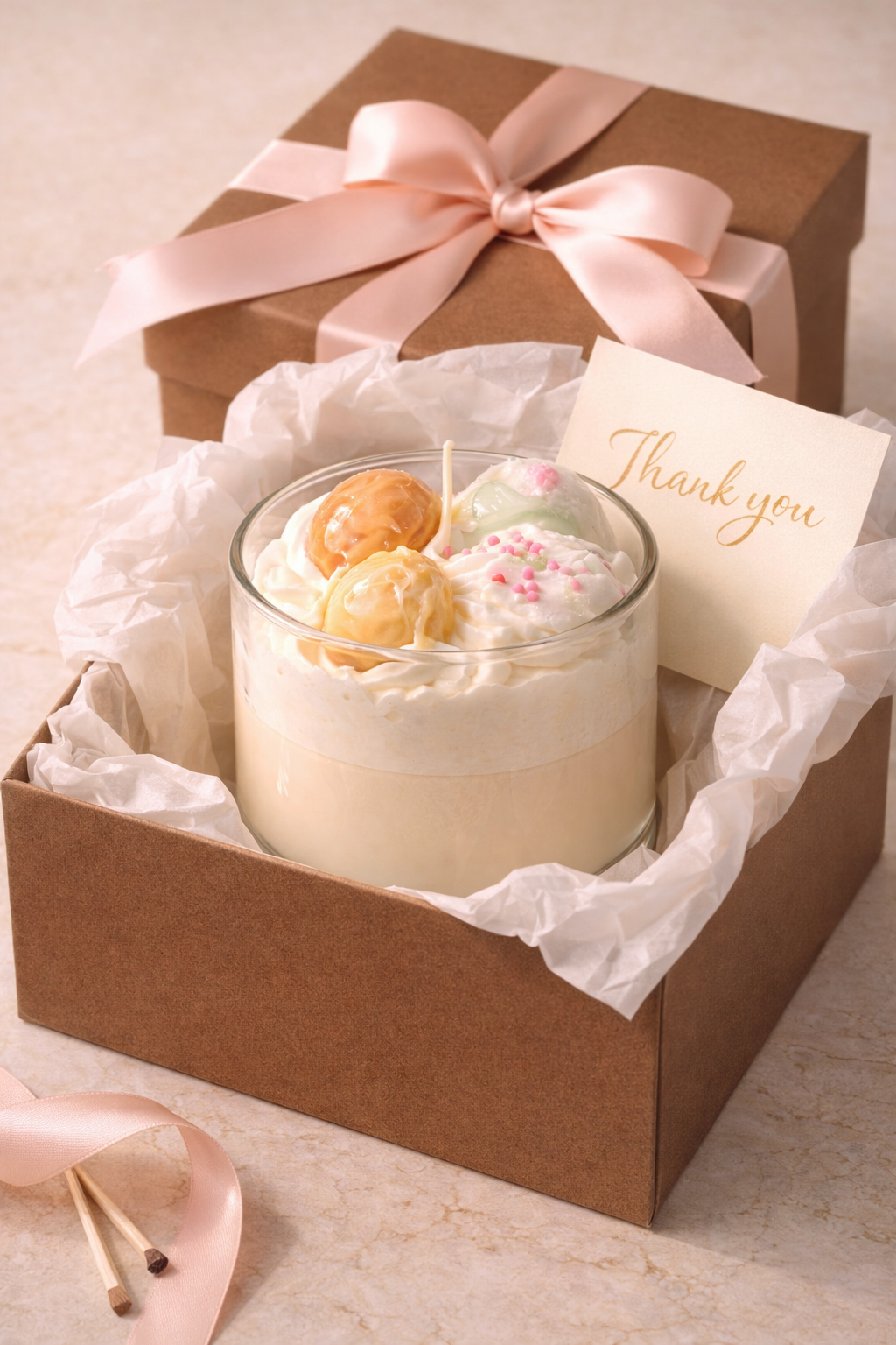 Velvet Glow Dessert Candle