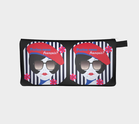 Parlez-vous Francais?  French Girl Pencil Case
