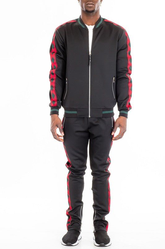 Men's Diamond Tape 2 piece Track Suit