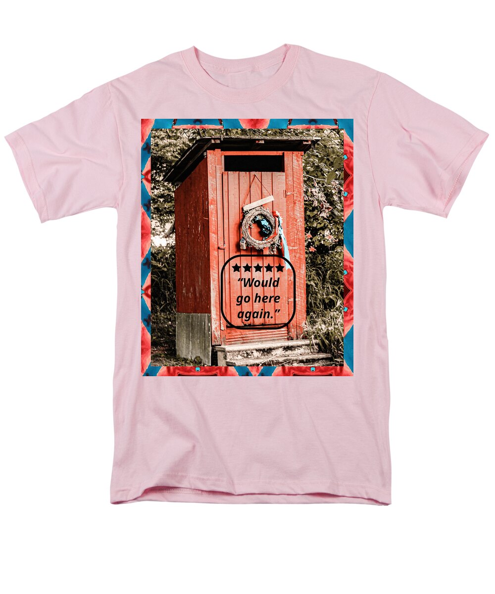 5-star Rated Rustic Outhouse with Review - Men's T-Shirt
